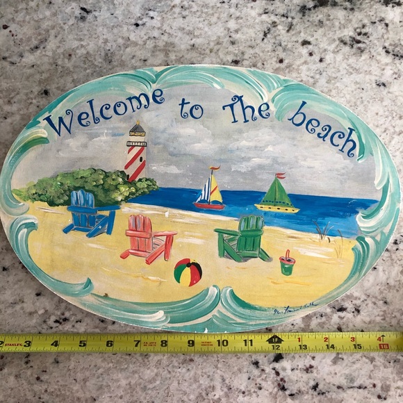 Welcome to the beach wall decor - Picture 2 of 6